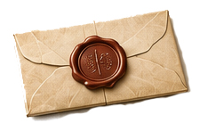 Wax sealed envelope